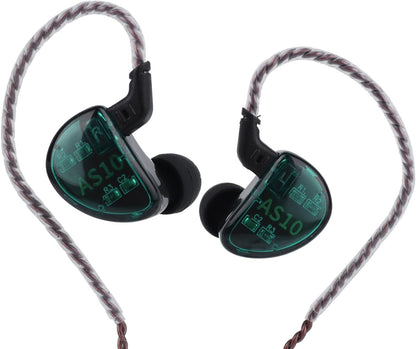 KZ AS10 5BA Hifi Stereo In-Ear Monitor Hifi Wired Earbuds Earphones