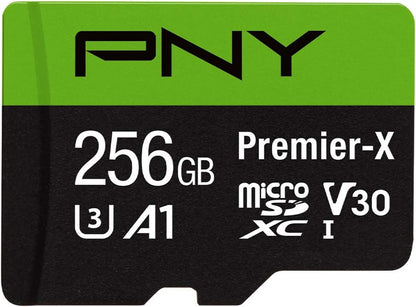 256GB Premier-X C10 U3 V30 A1 Microsdxc Flash Memory Card, UHS-I