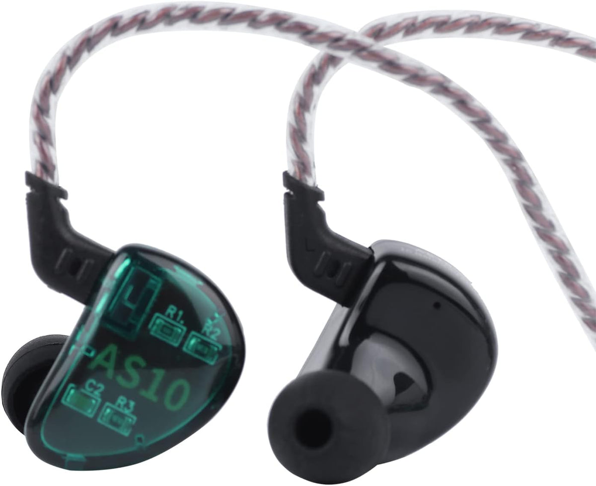 KZ AS10 5BA Hifi Stereo In-Ear Monitor Hifi Wired Earbuds Earphones