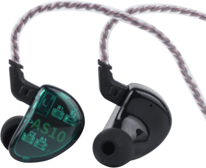 KZ AS10 5BA Hifi Stereo In-Ear Monitor Hifi Wired Earbuds Earphones
